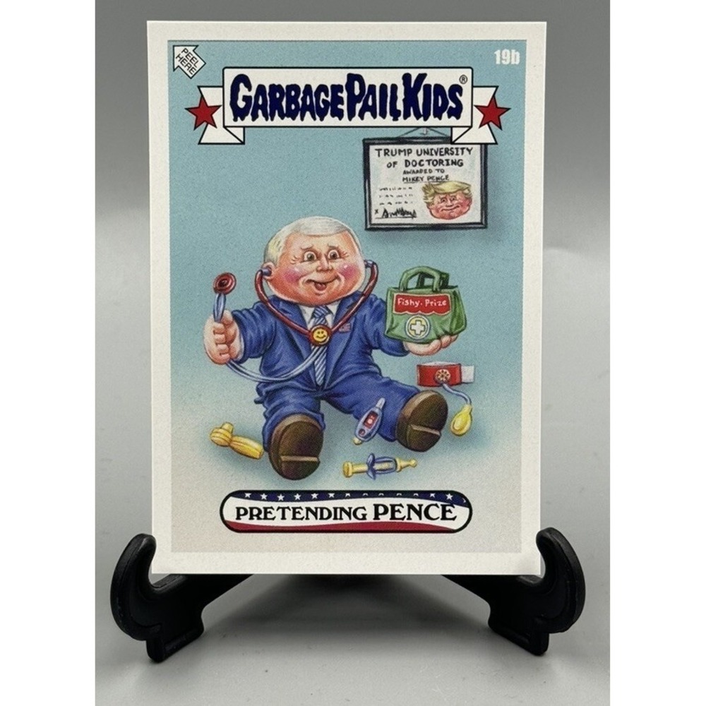 2020 Topps Garbage Pail Kids GPK Disgrace to White House #19B Pretending Pence